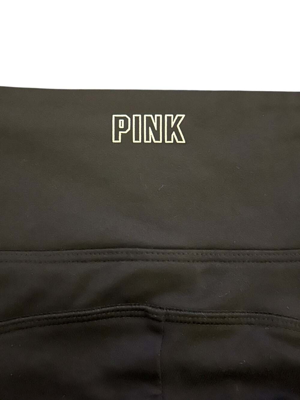 Victoria's Secret PINK Active Black Cargo Pocket Leggings Size Medium